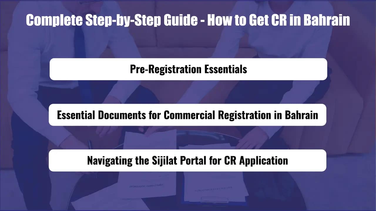 Easy Steps for Commercial Registration in Bahrain: Complete Guide 2025 4 Complete Step-by-Step Guide - How to Get CR in Bahrain